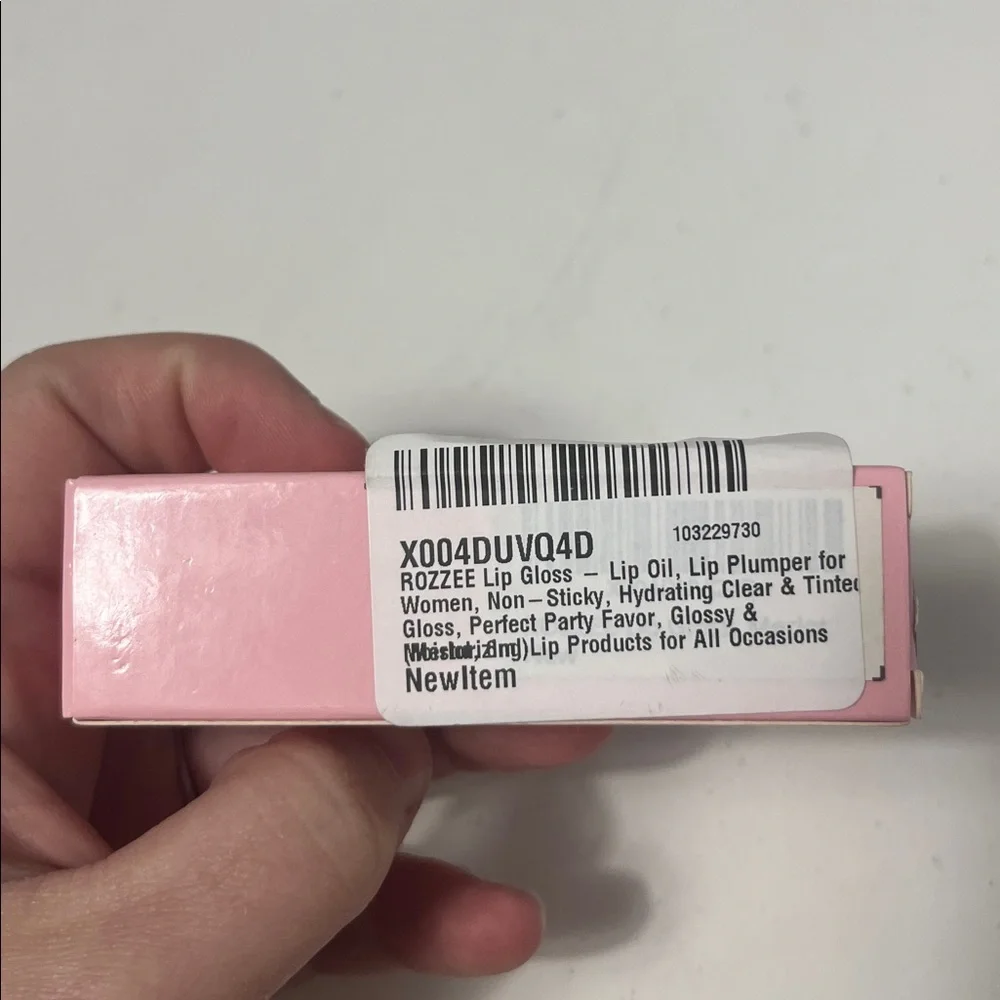 Rozzee Lip Gloss, Oil, Lip Plumper Color SO5 Orange Glitter